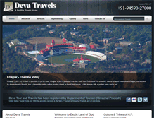 Tablet Screenshot of devatravels.co.in